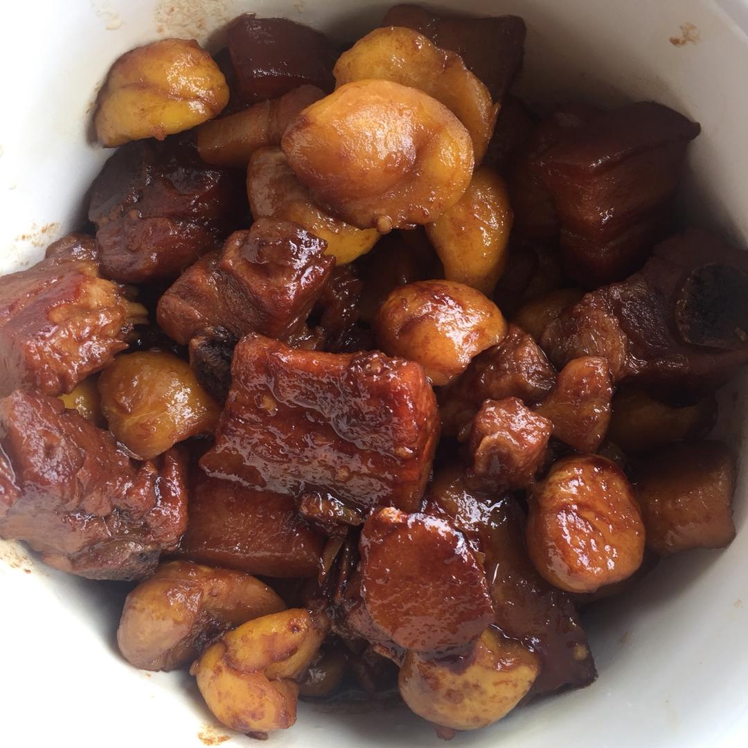 板栗烧排骨