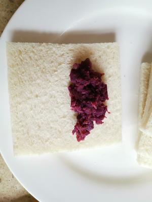 香煎紫薯小面包的做法 步骤2
