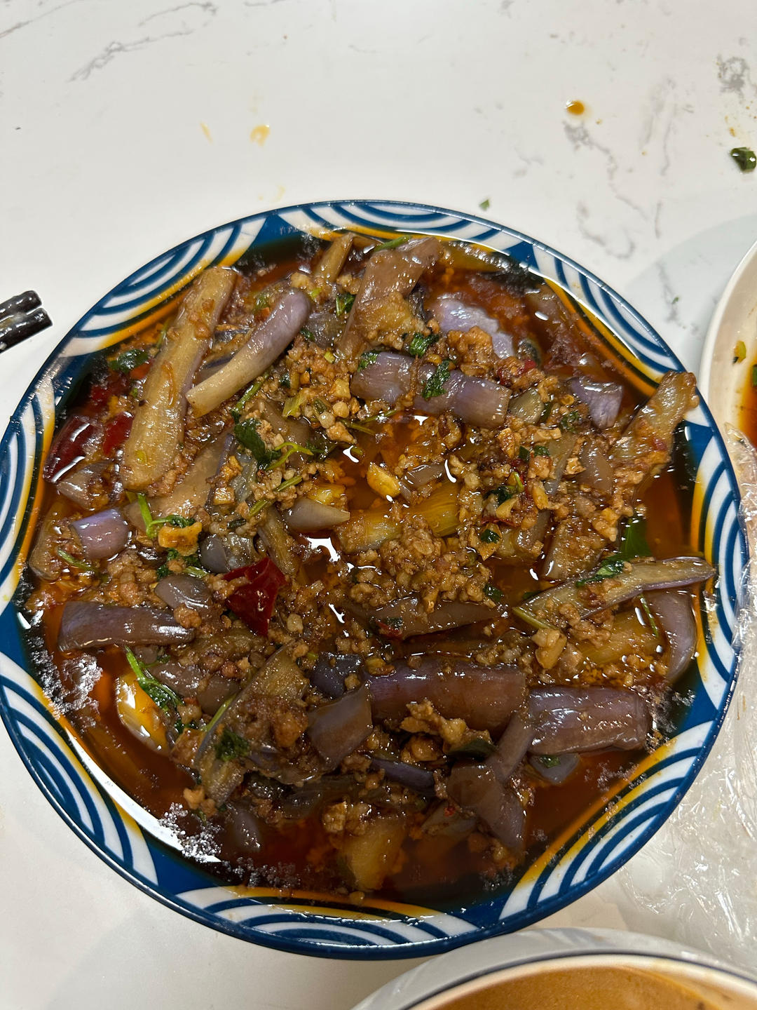红烧肉沫茄子