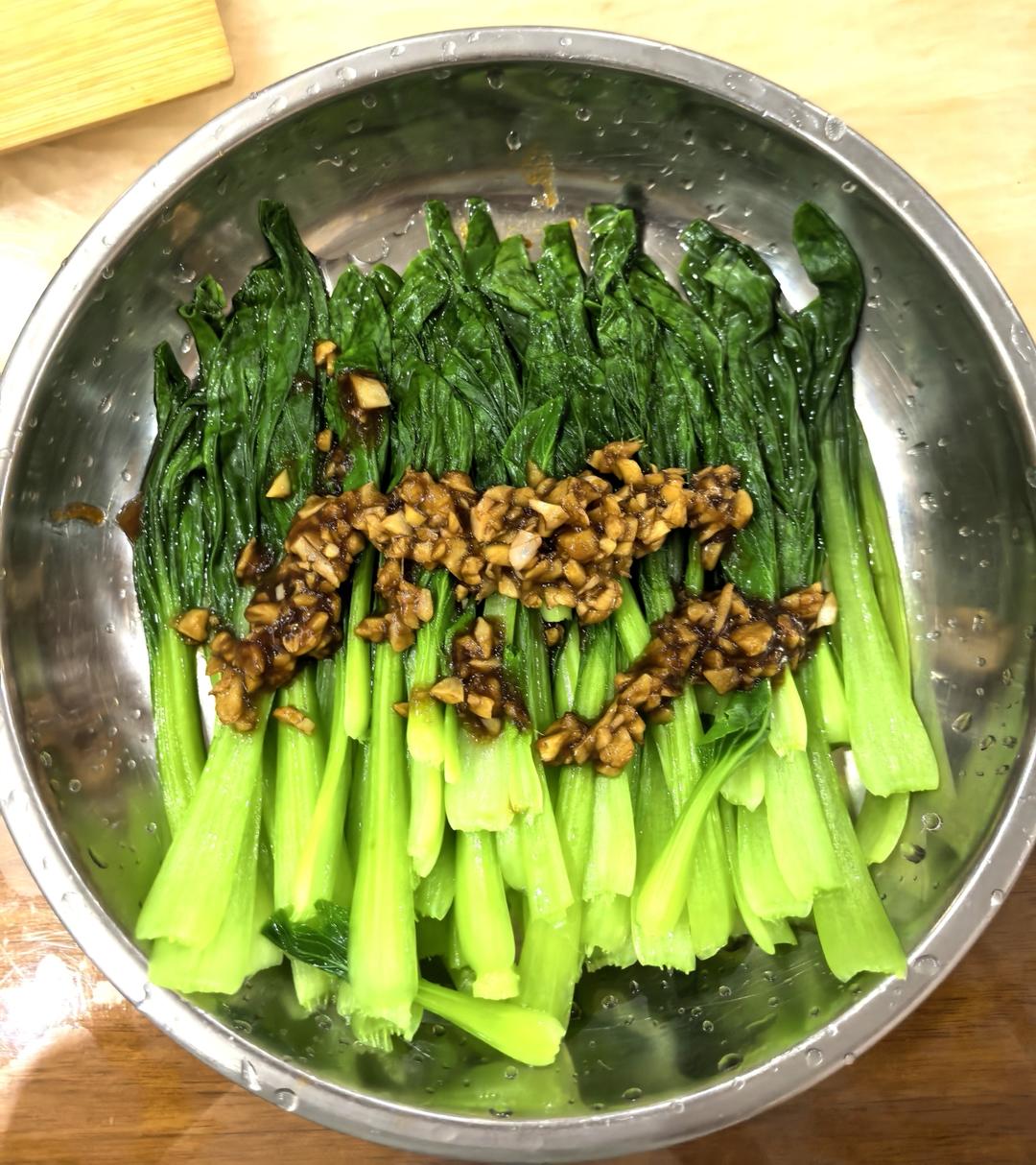 白灼油菜—年夜饭最受欢迎的素菜