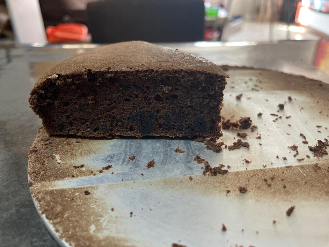 八寸可可粉巧克力戚风蛋糕