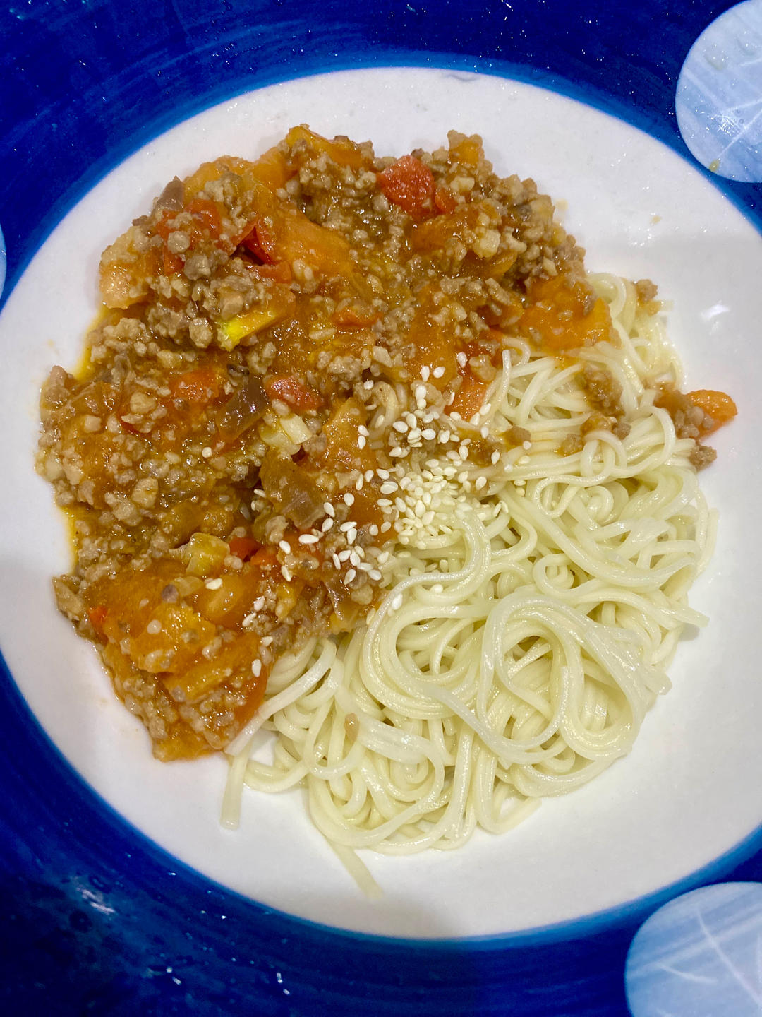 家常肉末面