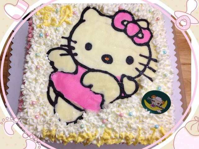 奶油水果装饰蛋糕