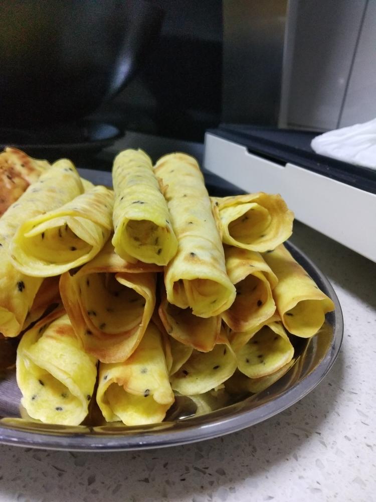 电饼铛脆皮蛋卷