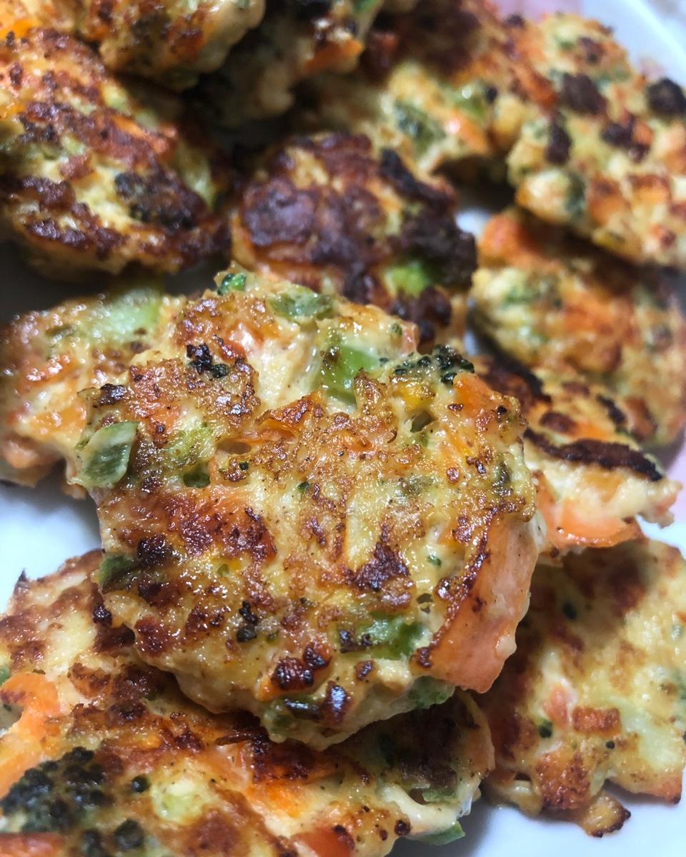 鸡胸肉蔬菜饼