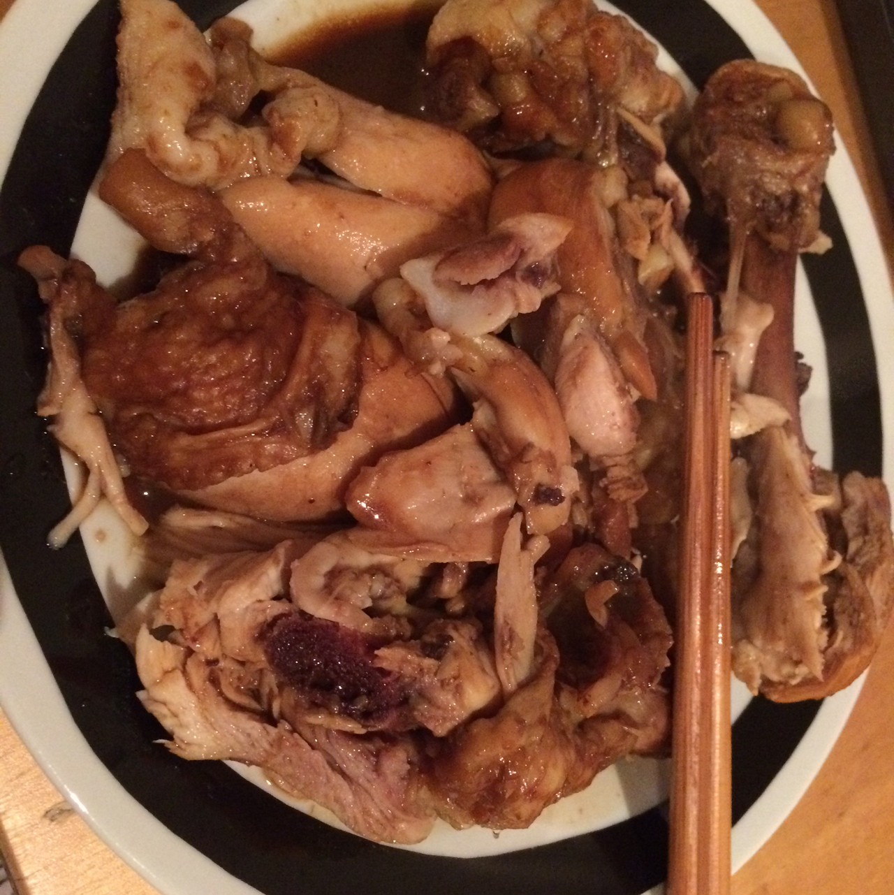 秘制酱油鸡腿