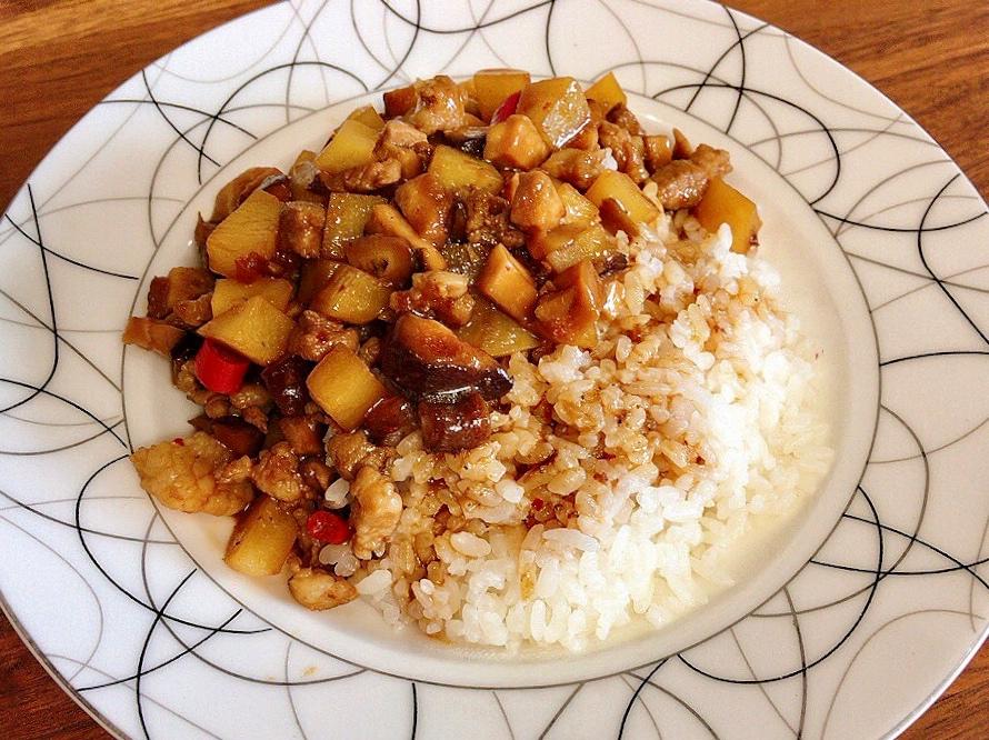 ㊙️香菇土豆肉沫拌饭❗️比外卖还好吃