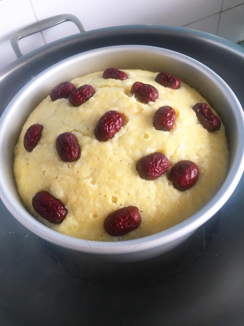 玉米面鸡蛋发糕（零失败）