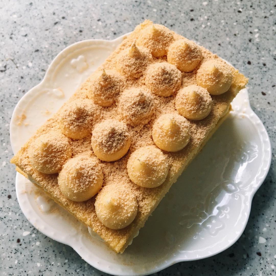 鬼鬼桃花剑做的网红日式豆乳盒子蛋糕