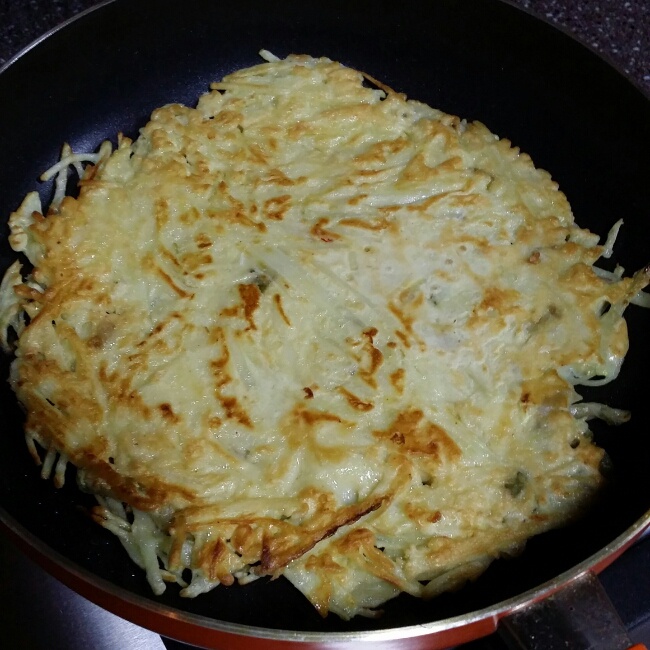香煎土豆丝鸡蛋饼