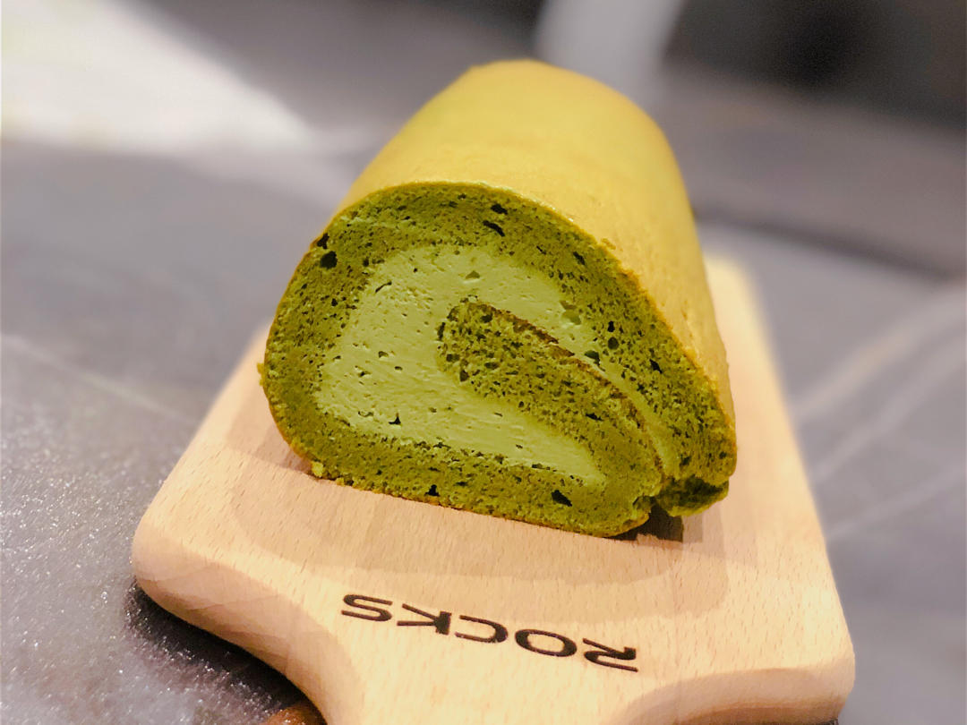 抹茶奶油蛋糕卷，一抹，倾心