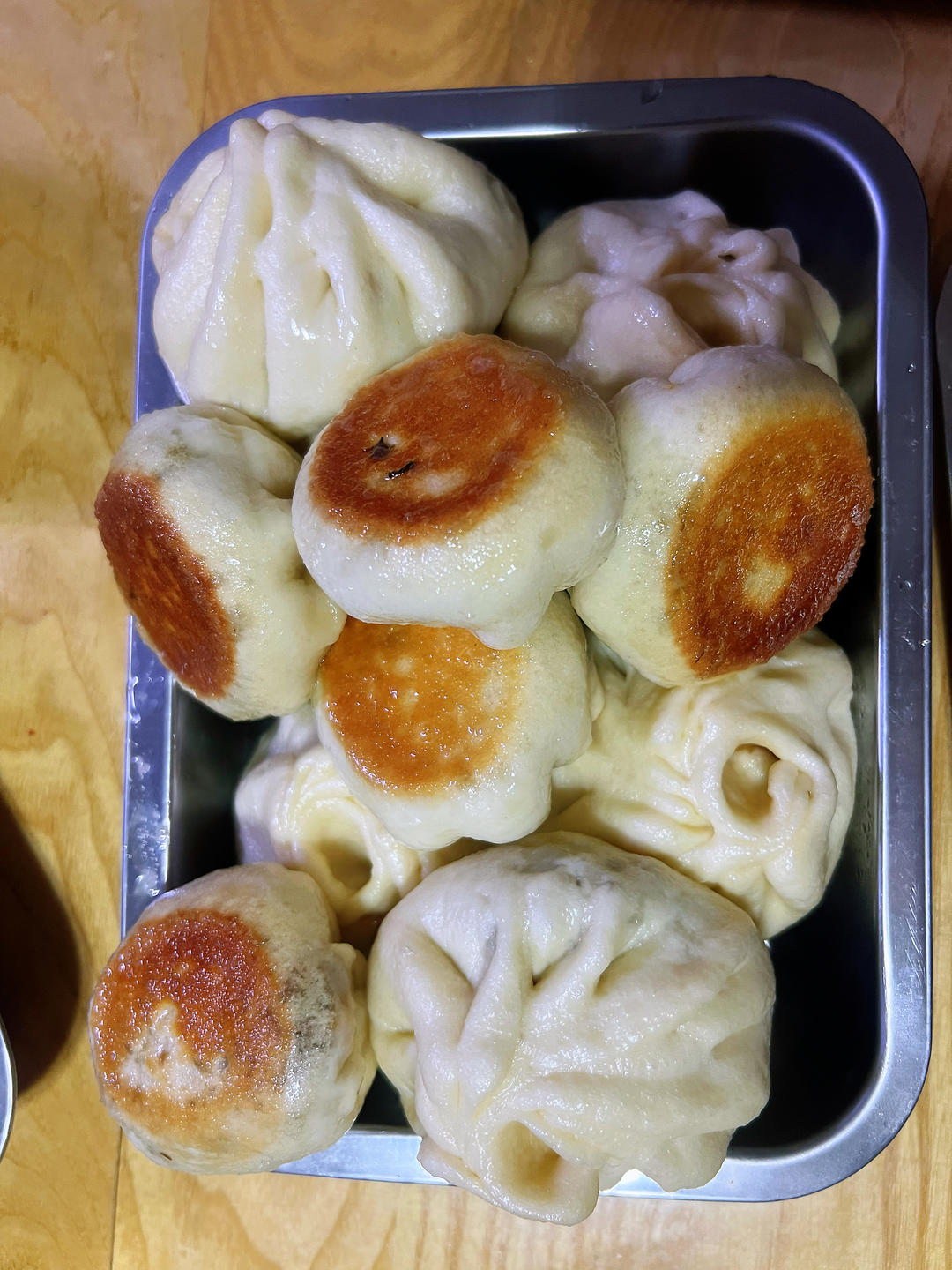 冰花发面水煎包（附捏褶子视频）