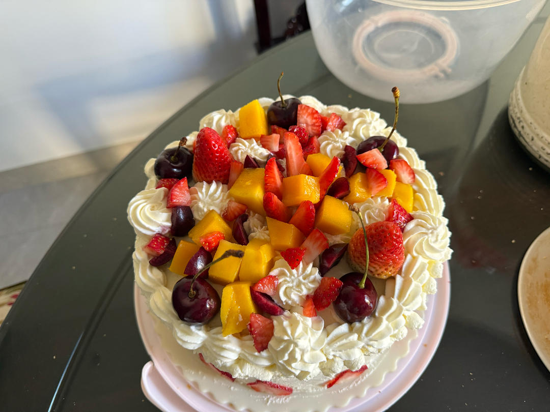 8寸+6寸（同时烤）戚风蛋糕