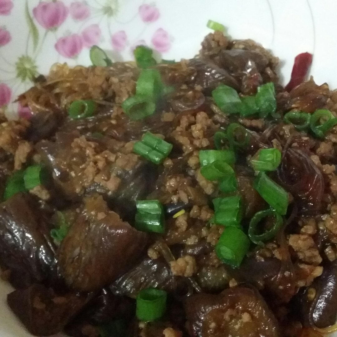 肉末茄子粉丝煲
