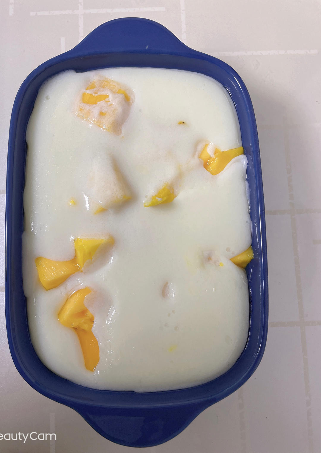 第一次就成功啦@牛奶芒果布丁