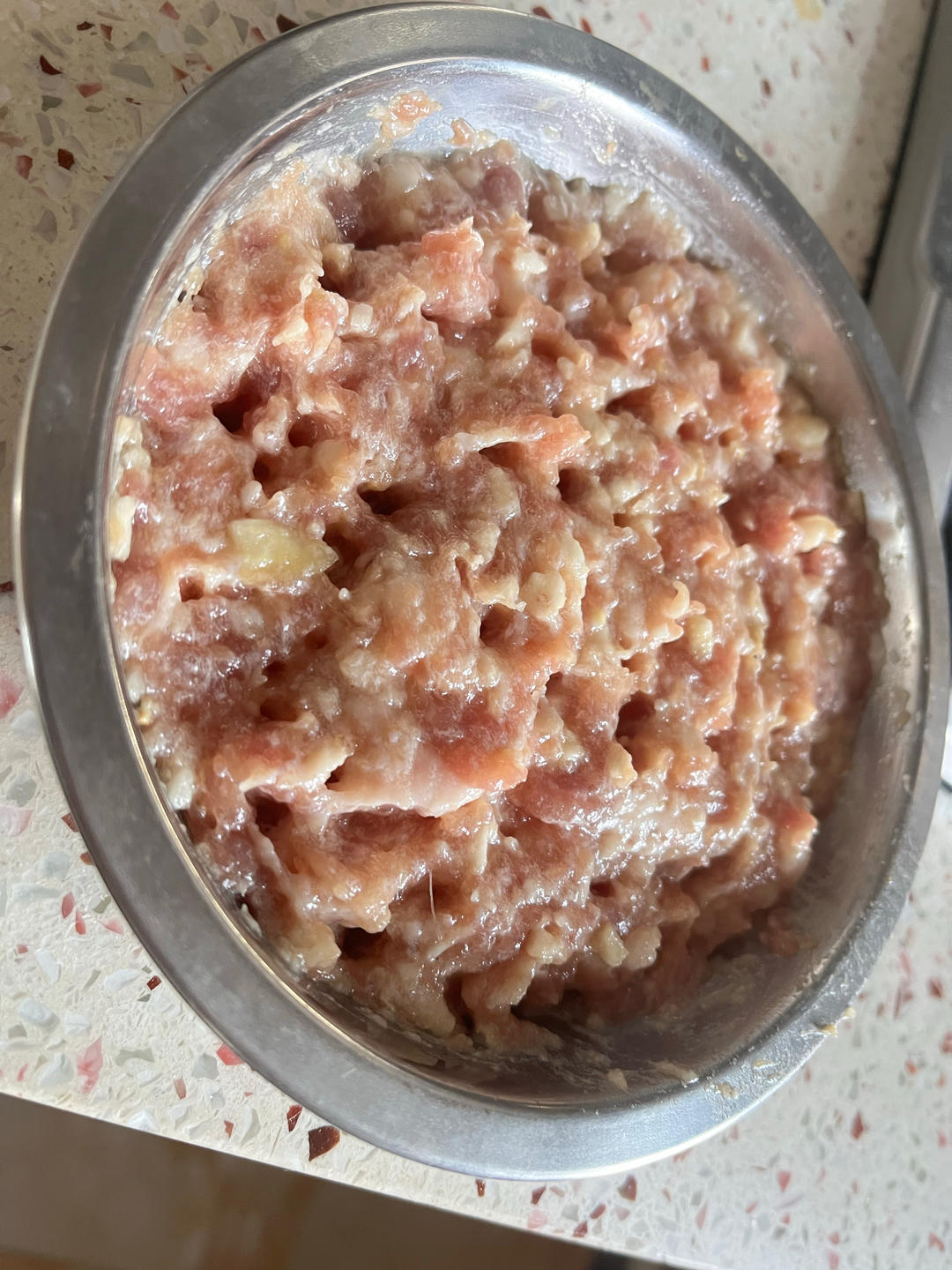 蒸香菇马蹄肉饼 丨小朋友的最爱系列