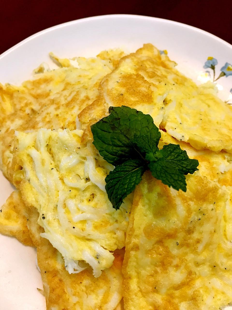 一粟一海做的银鱼煎蛋