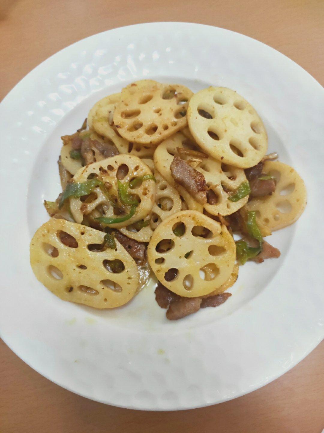 莲藕片炒肉