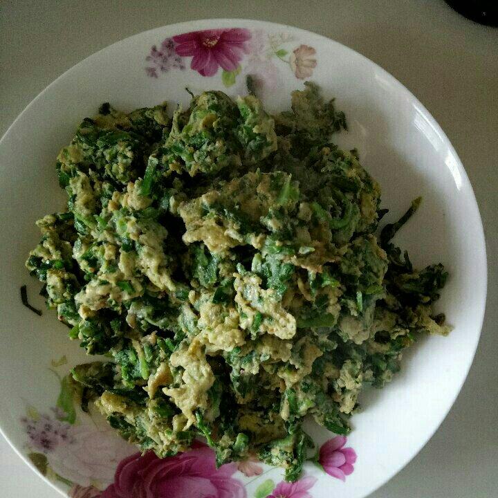 鲜嫩荠菜炒鸡蛋