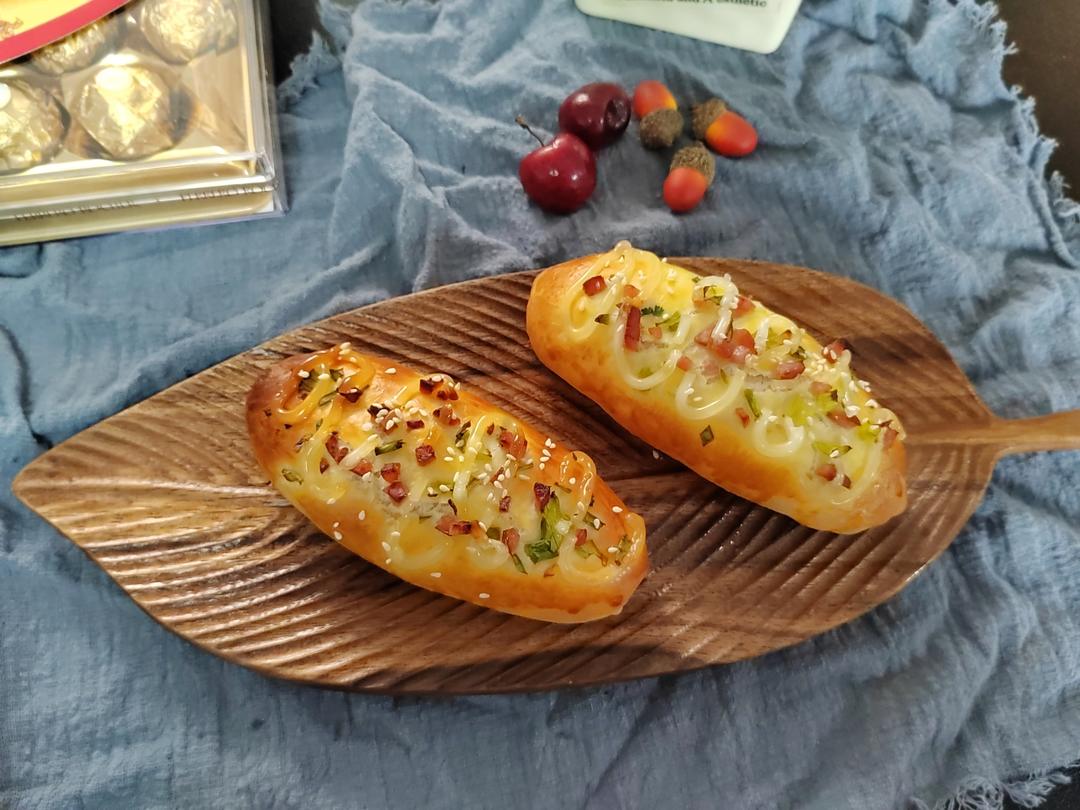 香葱火腿肉松面包