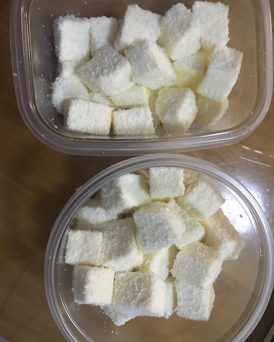 椰蓉牛奶小方