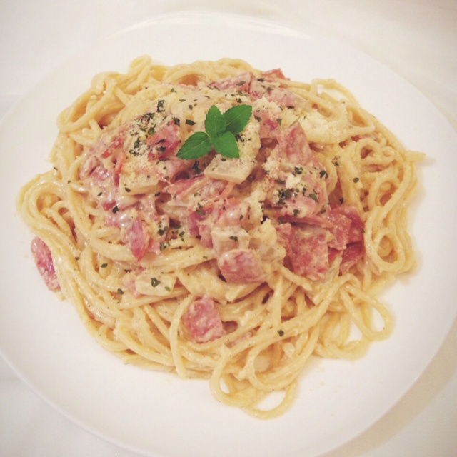 奶油培根意大利面（spaghetti）