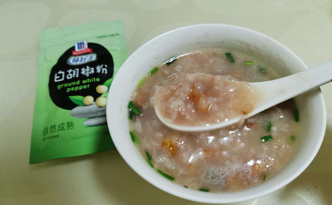 零厨艺的柴鱼花生粥