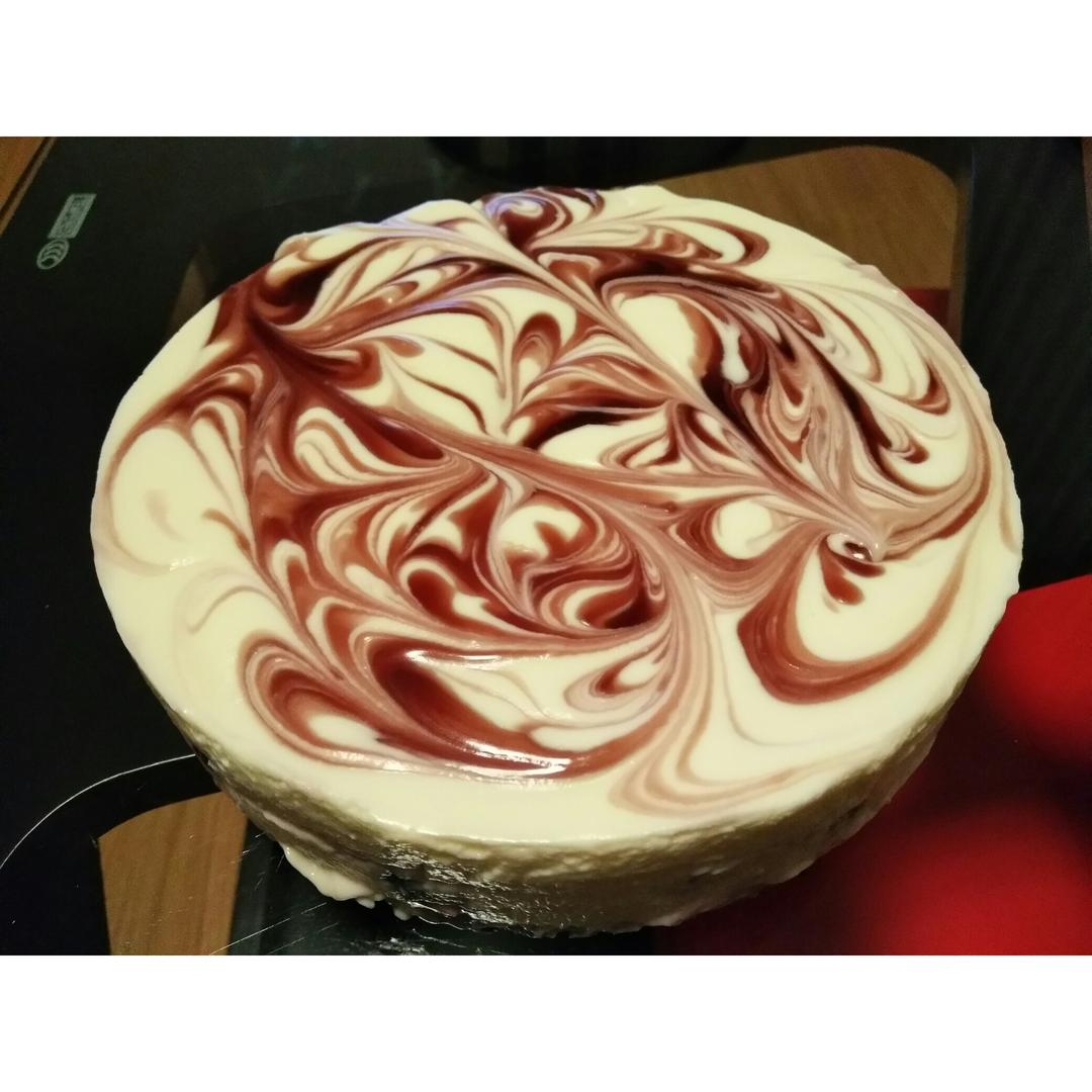 免烤樱桃冻芝士蛋糕