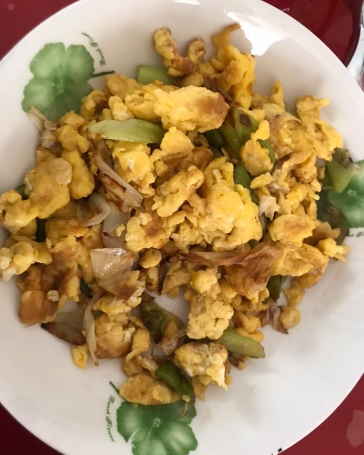 大葱炒鸡蛋