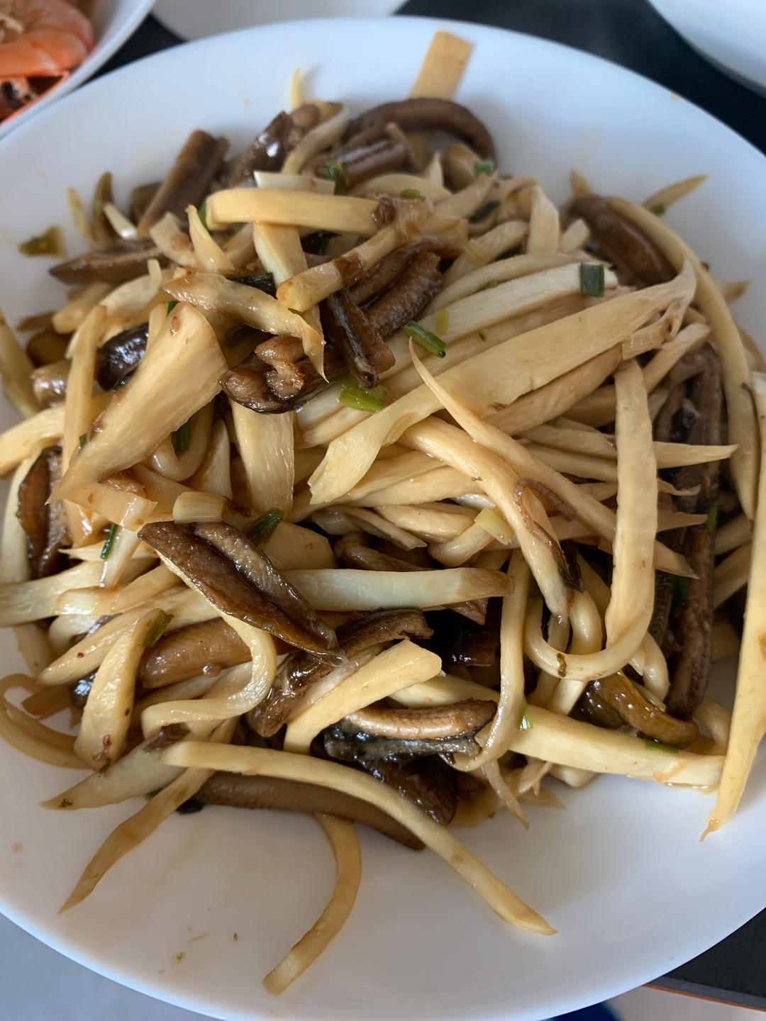 茭白炒鳝丝