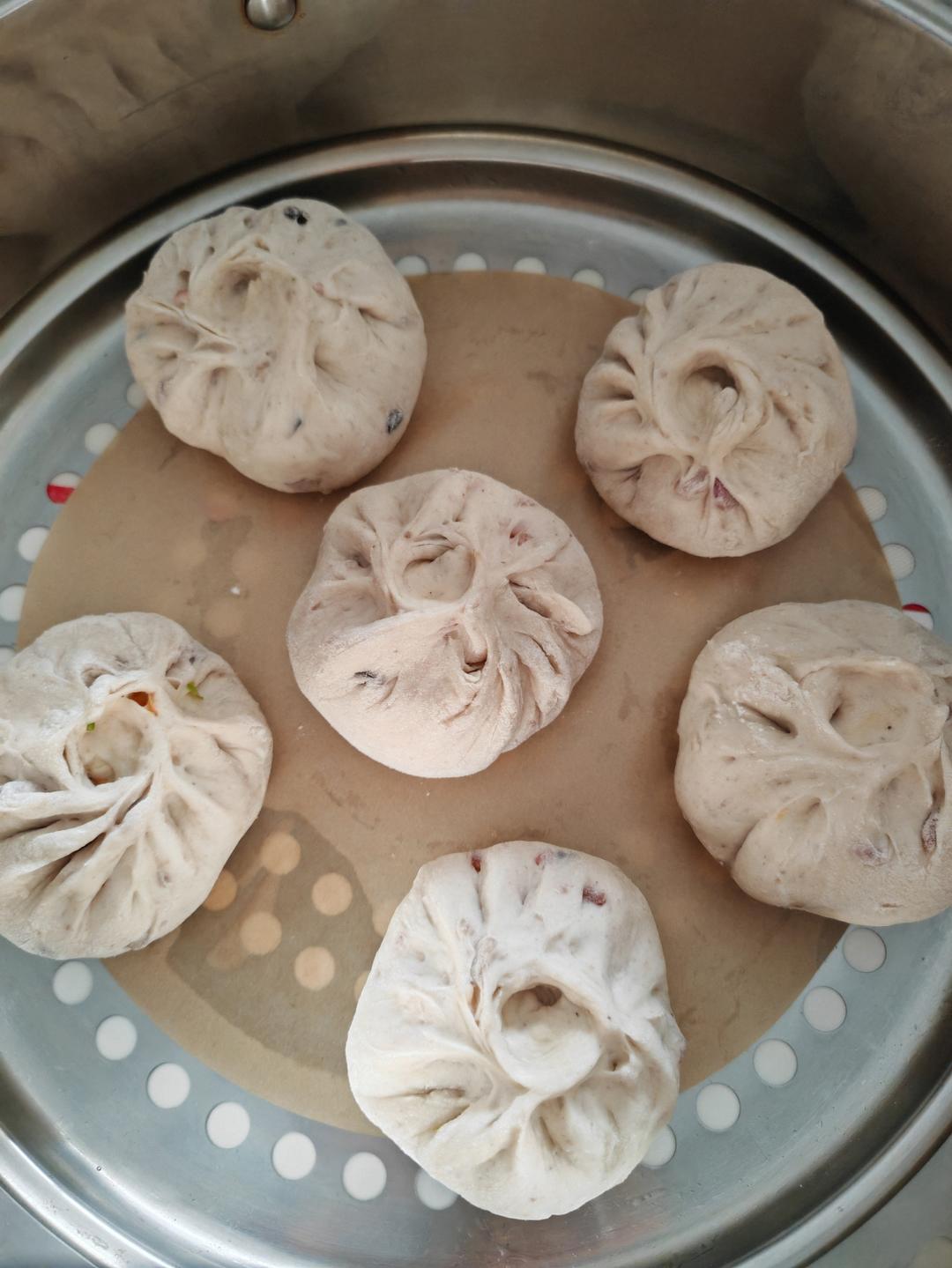 豆腐粉丝鸡蛋素包子