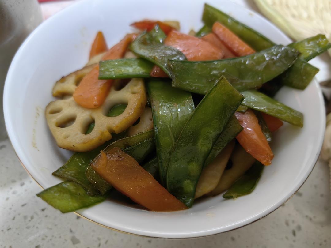 三色小素炒（夏天的清爽）
