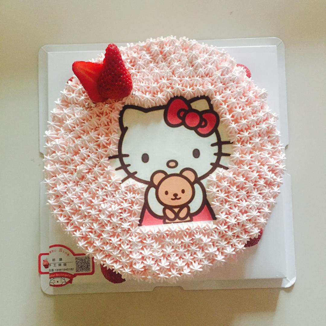 哆啦A梦蓝胖子卡通裱花蛋糕