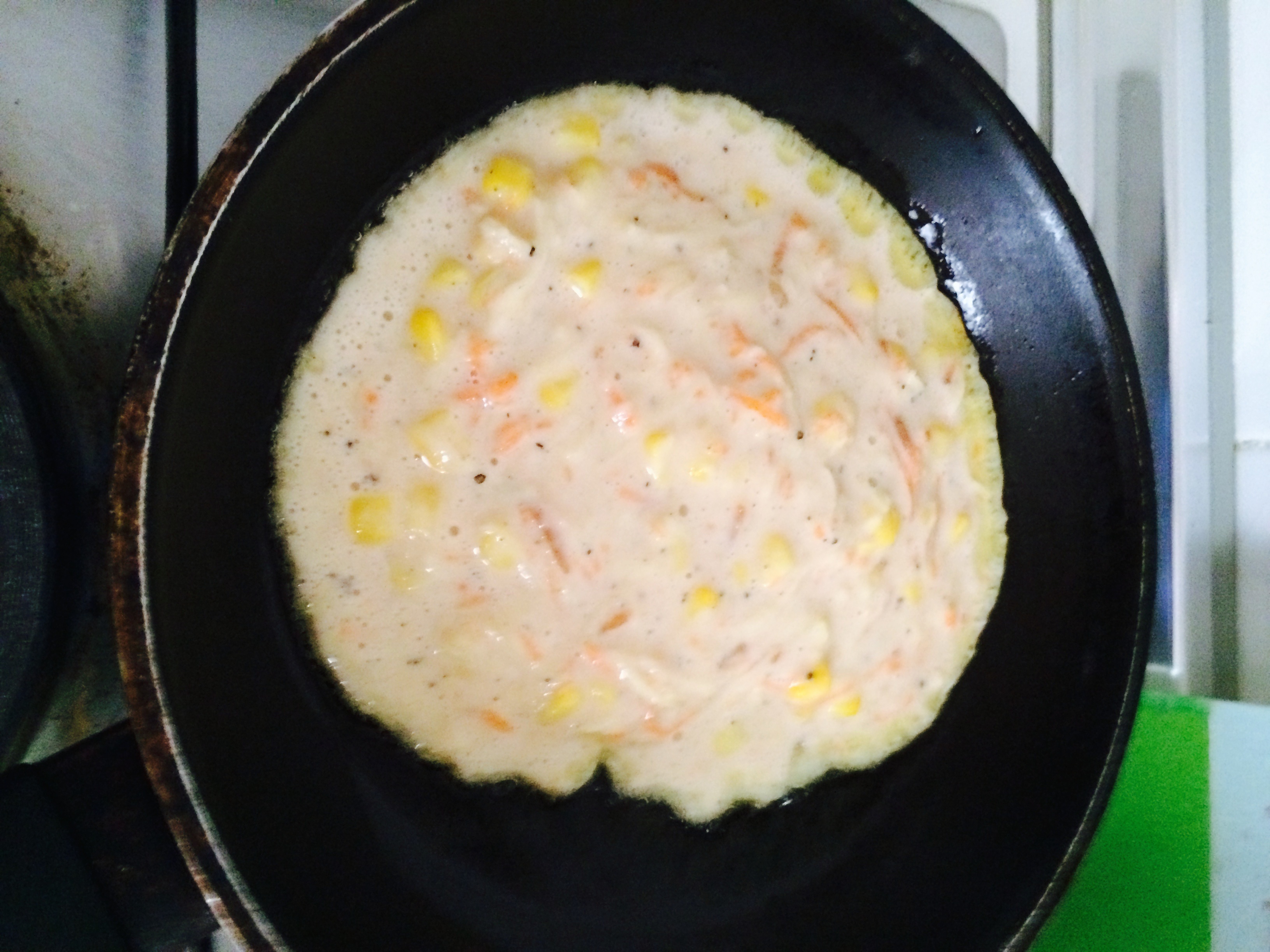 双丝玉米粒鸡蛋煎饼的做法 步骤8