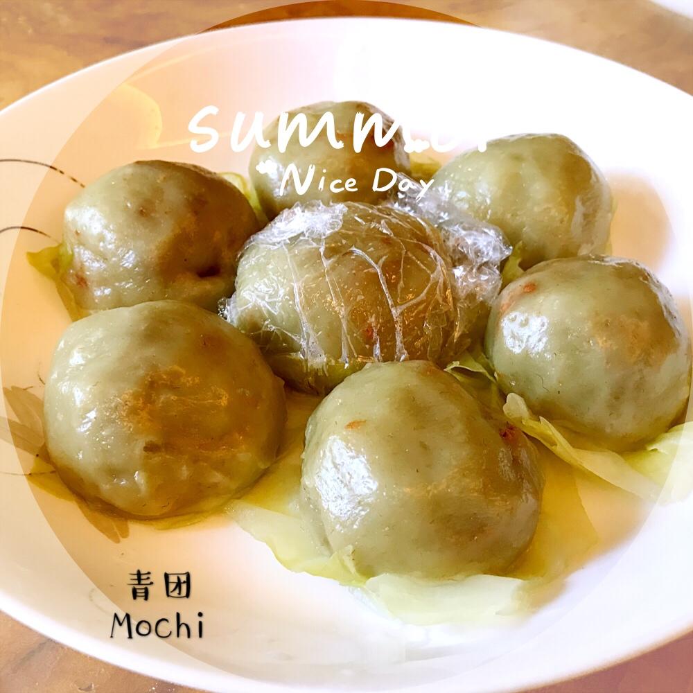 网红青团～～咸蛋黄肉松青团