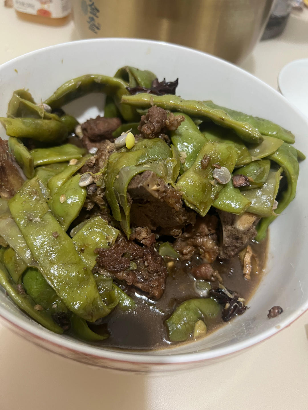 硬菜代表--排骨炖豆角土豆（豆角焖面胚子）