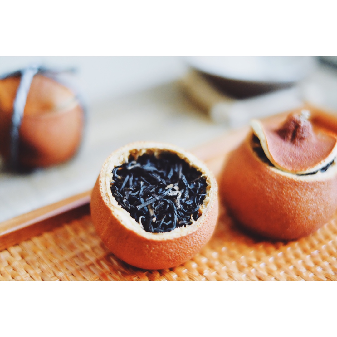 一颗柑橘茶