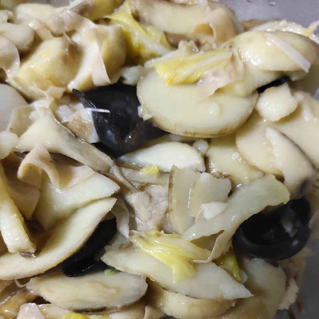 东台名菜慈菇白菜百叶