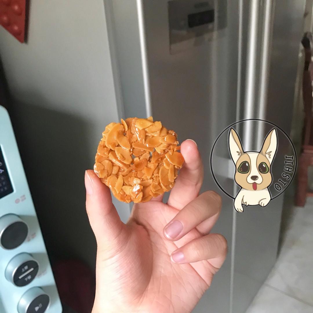 焦糖脆脆杏仁瓦片