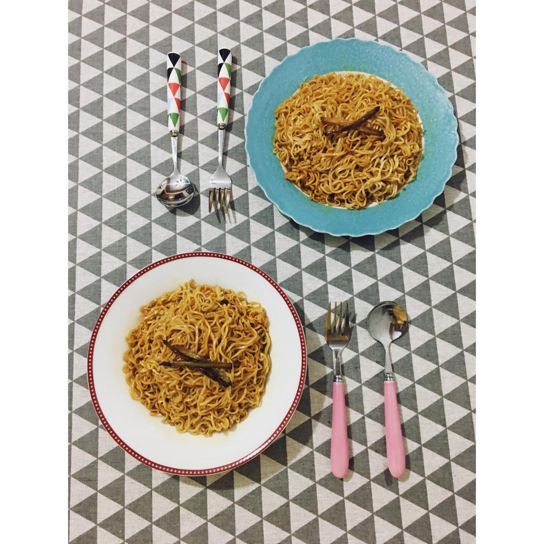 简单好吃的葱油面