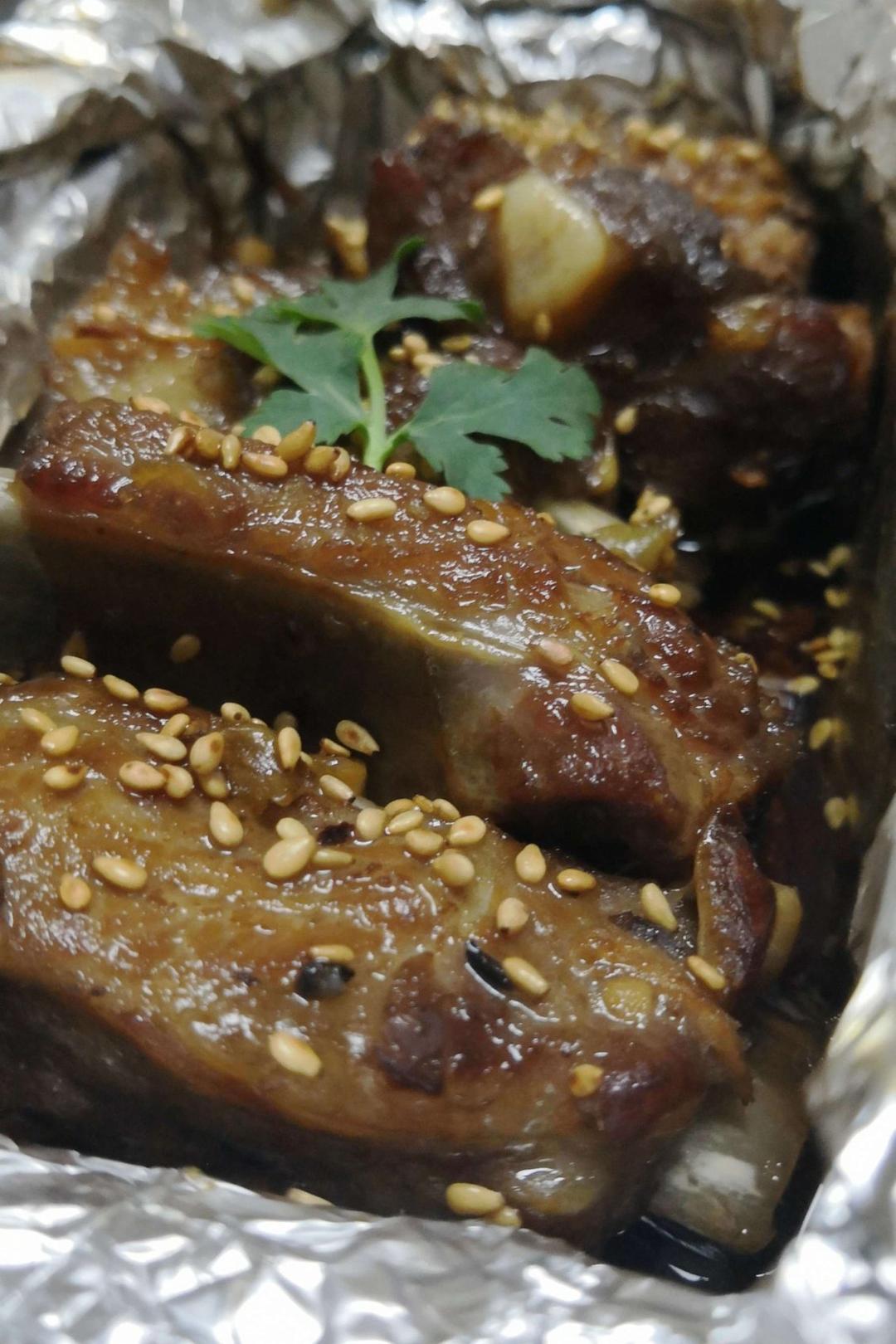 锡纸烤排骨