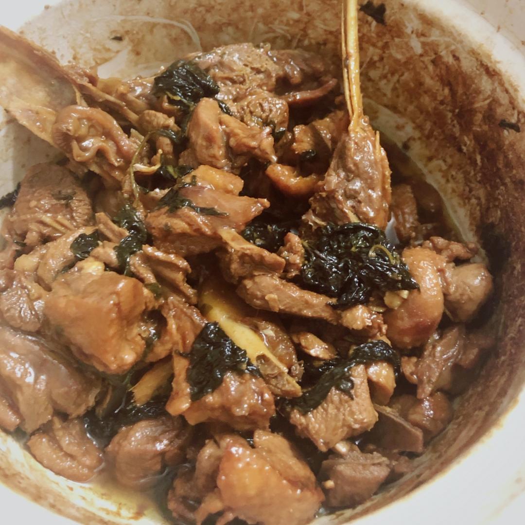 紫苏焖鸭