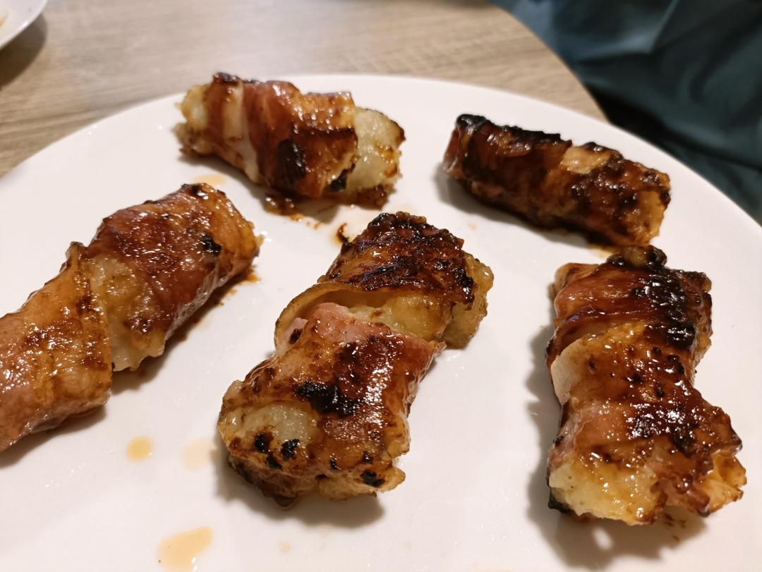 馋哭隔壁小孩❗️土豆新吃🔥照烧土豆泥培根卷
