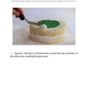 彩虹3D立体爱心蛋糕的做法 步骤20