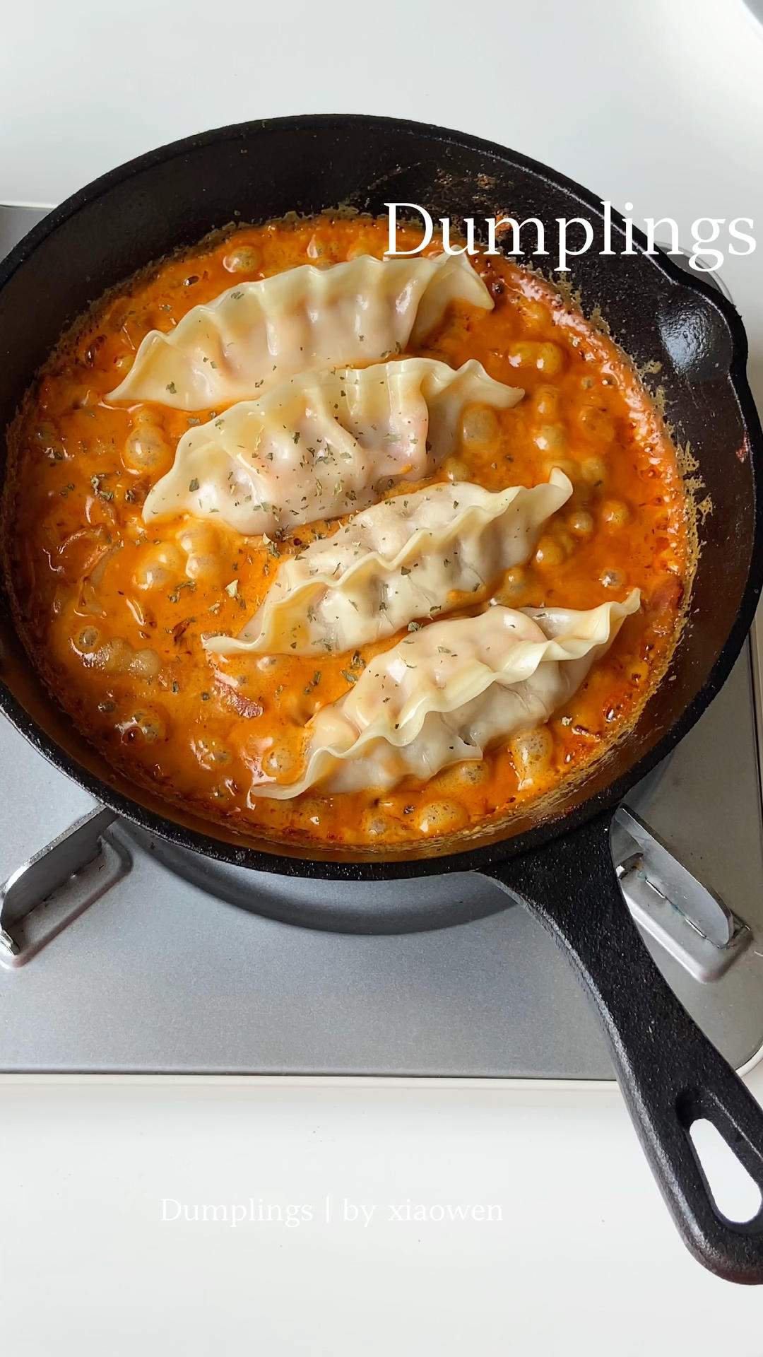 辣奶油韩式煎饺｜吃一口就爱上的做法