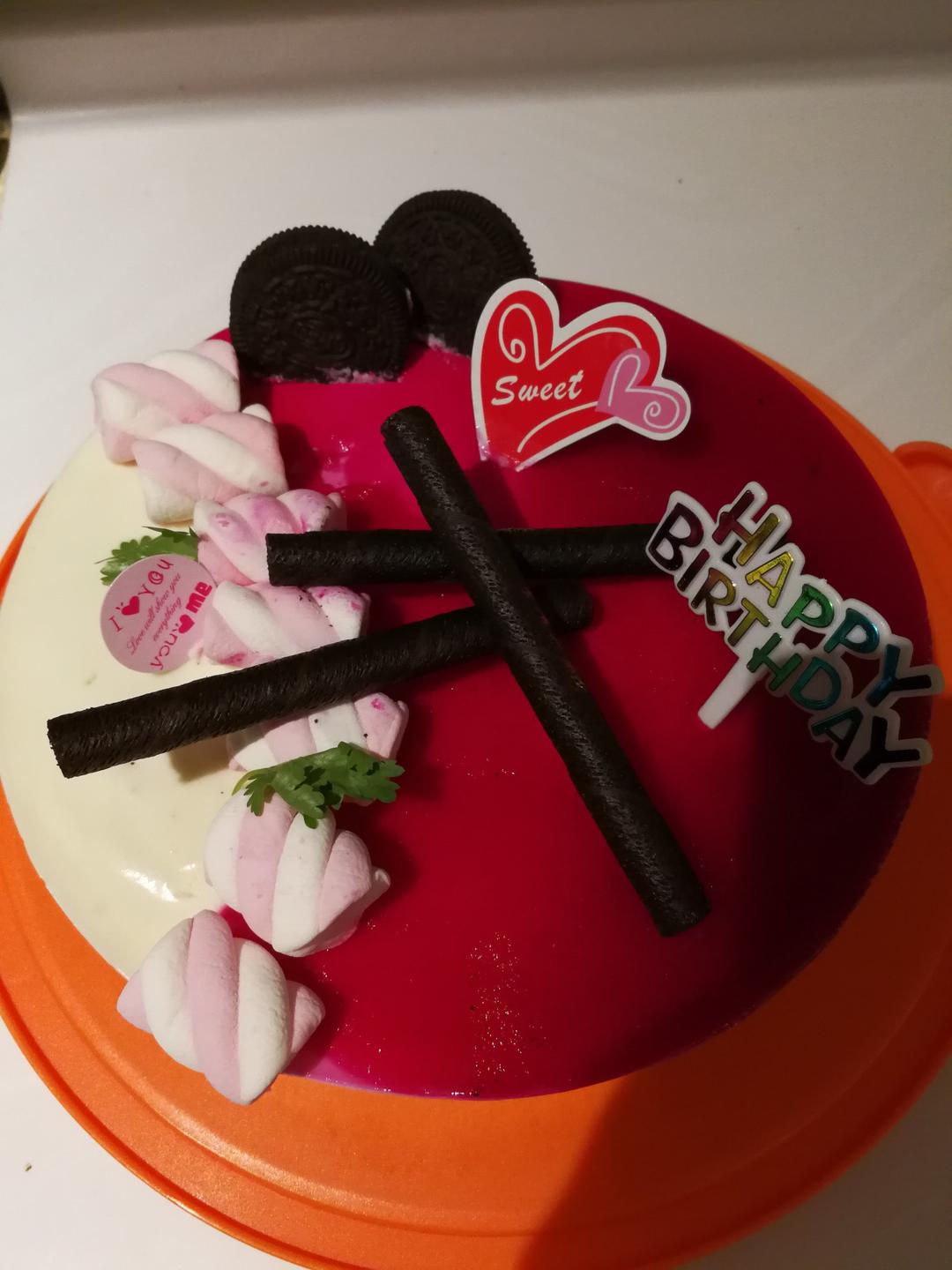 双色慕斯~圣安娜花嘴装饰Idea2~