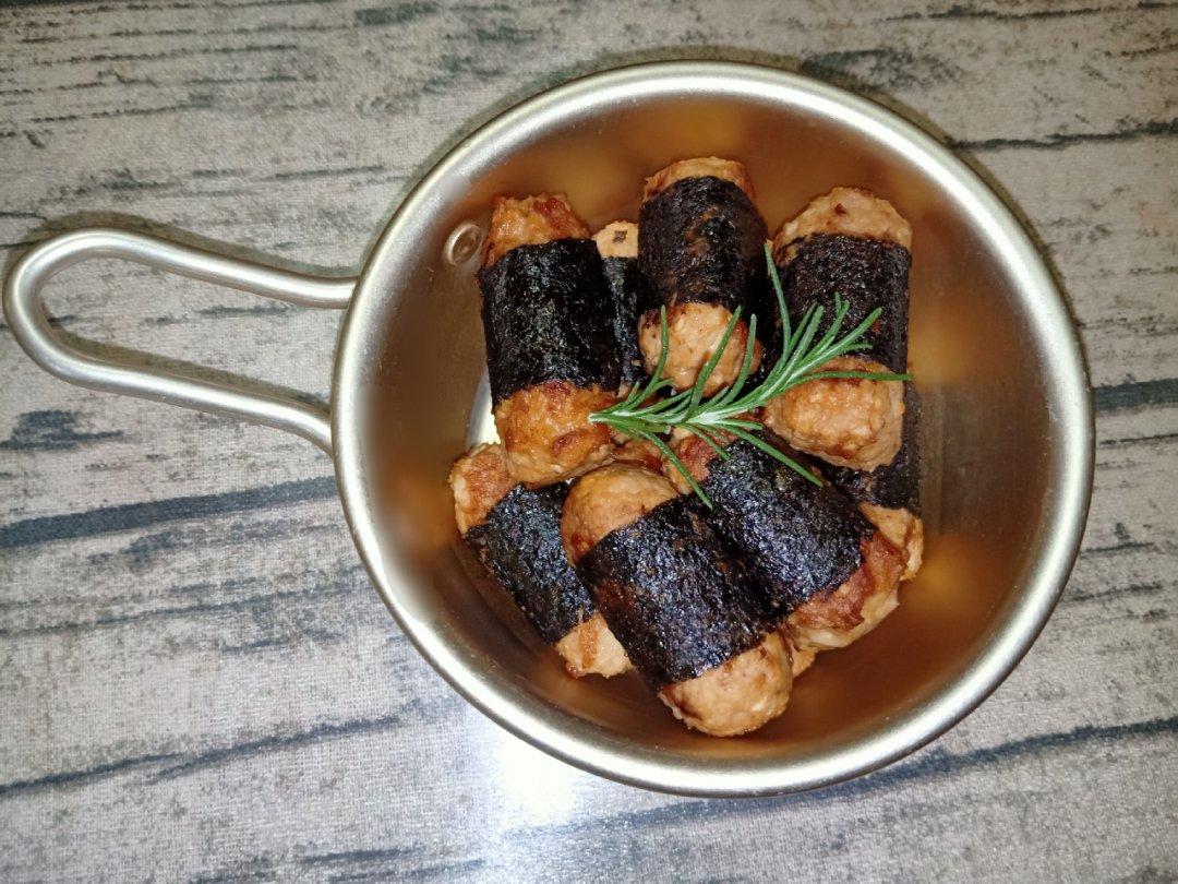 超低卡低脂美味海苔鸡肉卷