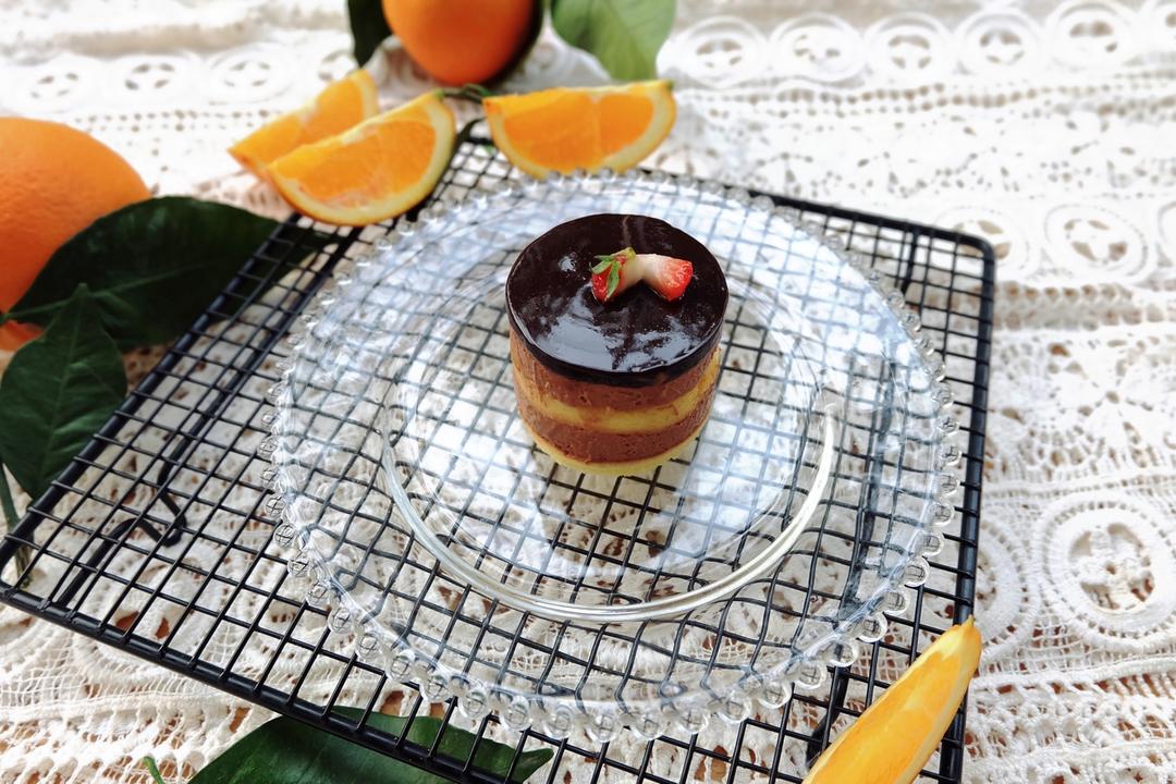#拼颜值 也拼实力# Sunset Choco-橙子巧克力慕斯蛋糕
