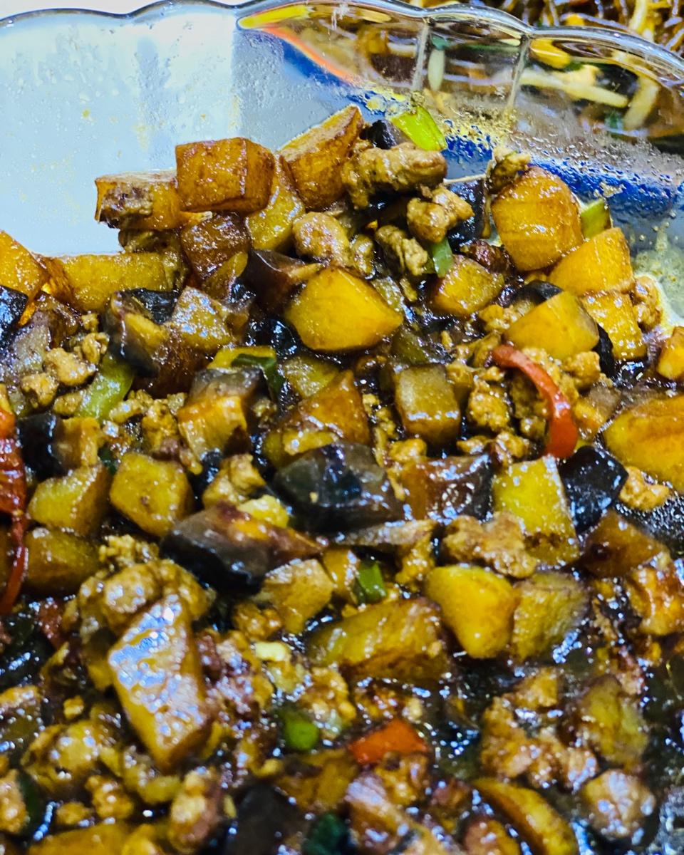 ㊙️香菇土豆肉沫拌饭❗️比外卖还好吃
