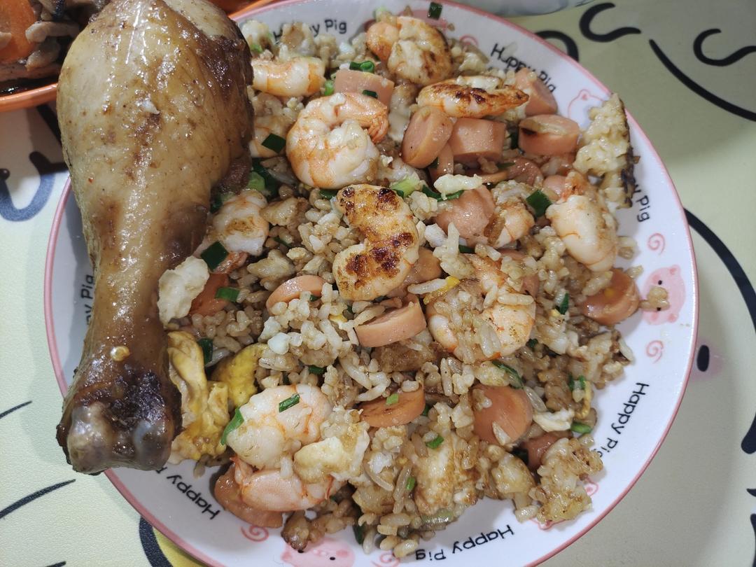 虾仁炒饭